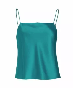 Alice + Olivia Harmon Draped Satin Camisole Top
