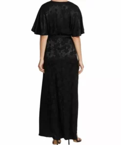 Alice + Olivia Davida Belted Satin Jacquard Maxi Dress -Alice + Olivia Sales unnamed file 1055