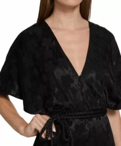 Alice + Olivia Davida Belted Satin Jacquard Maxi Dress -Alice + Olivia Sales unnamed file 1056