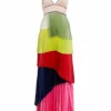 Alice + Olivia Maisie Layered Pleat Maxi Dress