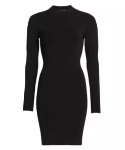 Alice + Olivia Estelle Fitted Minidress Black -Alice + Olivia Sales unnamed file 108