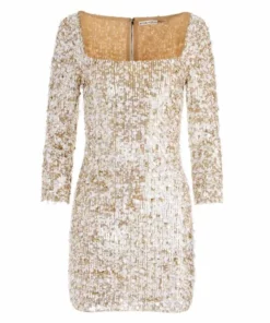 Alice + Olivia Davinia Metallic Minidress