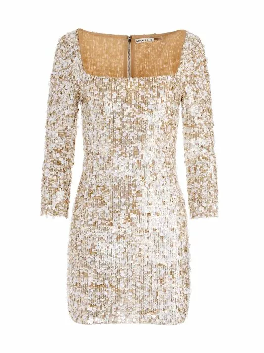Alice + Olivia Davinia Metallic Minidress 1 Alice + Olivia Davinia Metallic Minidress