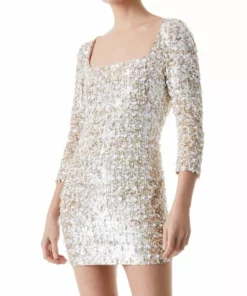 Alice + Olivia Davinia Metallic Minidress 9 Alice + Olivia Davinia Metallic Minidress -Alice + Olivia Sales unnamed file 1089