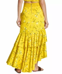 Alice + Olivia Cristina Ruffled Cotton-Blend Wrap-Effect Skirt -Alice + Olivia Sales unnamed file 1138