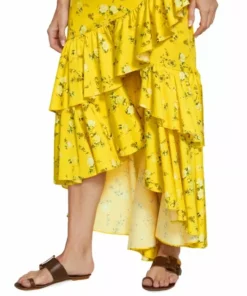 Alice + Olivia Cristina Ruffled Cotton-Blend Wrap-Effect Skirt -Alice + Olivia Sales unnamed file 1139