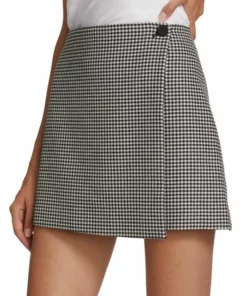 Alice + Olivia Renna Houndstooth Wrap Miniskirt -Alice + Olivia Sales unnamed file 1153