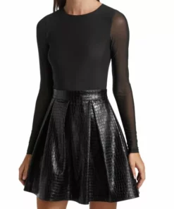 Alice + Olivia Chara Vegan Leather Party Dress -Alice + Olivia Sales unnamed file 116