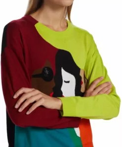 Alice + Olivia Gleeson Colorblocked Bead-Embellished Sweater -Alice + Olivia Sales unnamed file 1160