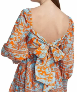 Alice + Olivia Rowen Printed Babydoll Minidress -Alice + Olivia Sales unnamed file 1181