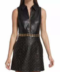 Alice + Olivia Ellis Quilted Faux Leather Dress -Alice + Olivia Sales unnamed file 1192