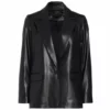 Alice + Olivia Denny Vegan Leather Blazer