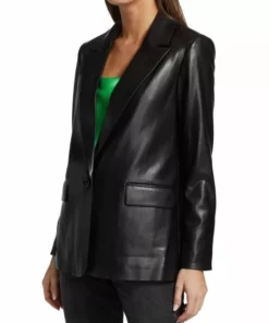 Alice + Olivia Denny Vegan Leather Blazer -Alice + Olivia Sales unnamed file 1214