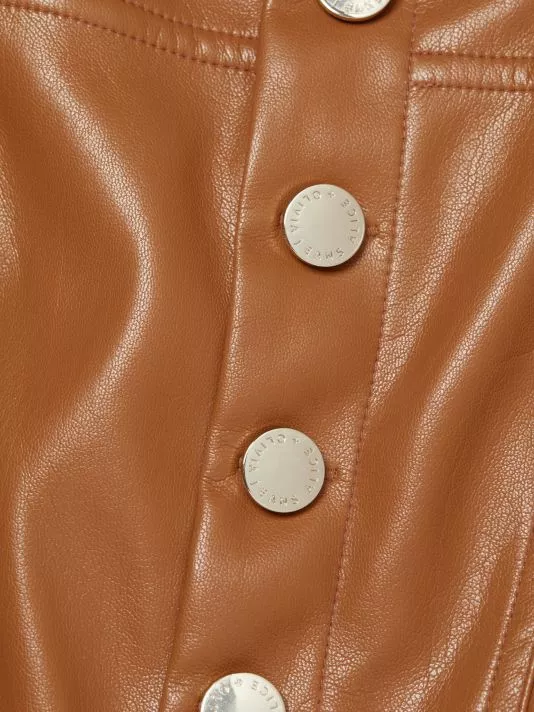 Alice + Olivia Linette Vegan Leather Jumpsuit 7 Alice + Olivia Linette Vegan Leather Jumpsuit - Image 7