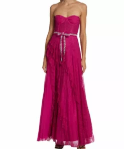 Alice + Olivia Bree Draped Lace Gown -Alice + Olivia Sales unnamed file 1261