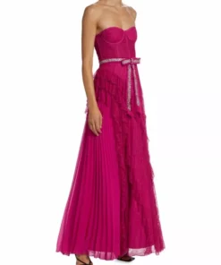 Alice + Olivia Bree Draped Lace Gown -Alice + Olivia Sales unnamed file 1262
