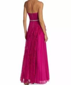 Alice + Olivia Bree Draped Lace Gown -Alice + Olivia Sales unnamed file 1263
