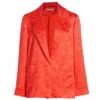Alice + Olivia Shanda Jacquard Satin Pajama Blazer