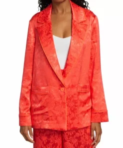 Alice + Olivia Shanda Jacquard Satin Pajama Blazer -Alice + Olivia Sales unnamed file 1272