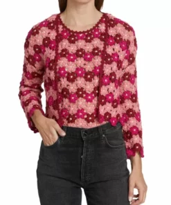 Alice + Olivia Anderson Crochet Crop Cardigan -Alice + Olivia Sales unnamed file 1279