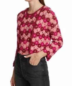 Alice + Olivia Anderson Crochet Crop Cardigan -Alice + Olivia Sales unnamed file 1280