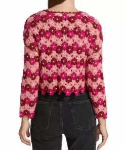 Alice + Olivia Anderson Crochet Crop Cardigan -Alice + Olivia Sales unnamed file 1281