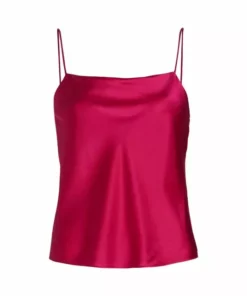 Alice + Olivia Harmon Draped Silk Tank