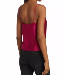 Alice + Olivia Harmon Draped Silk Tank -Alice + Olivia Sales unnamed file 1288