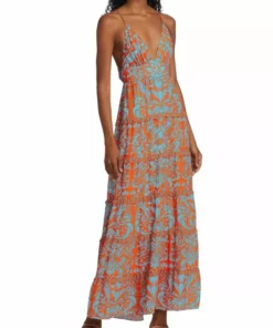 Alice + Olivia Karolina Plunge V-Neck Cutout Maxi Dress -Alice + Olivia Sales unnamed file 1300