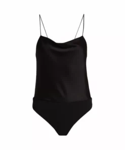 Alice + Olivia Harmon Satin Bodysuit Off White -Alice + Olivia Sales unnamed file 1307