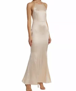 Alice + Olivia Samia Stretch-Silk Fishtail Gown 9 Alice + Olivia Samia Stretch-Silk Fishtail Gown -Alice + Olivia Sales unnamed file 1316