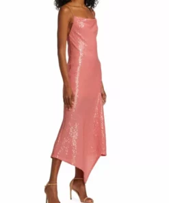 Alice + Olivia Harmony Sequined Asymmetric Slipdress -Alice + Olivia Sales unnamed file 1330