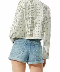 Alice + Olivia Jace Embellished Leather Moto Jacket -Alice + Olivia Sales unnamed file 1344