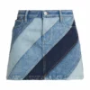 Alice + Olivia Good High-Waisted Denim Miniskirt