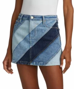 Alice + Olivia Good High-Waisted Denim Miniskirt -Alice + Olivia Sales unnamed file 1362