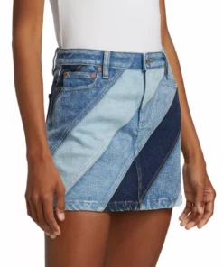 Alice + Olivia Good High-Waisted Denim Miniskirt -Alice + Olivia Sales unnamed file 1363