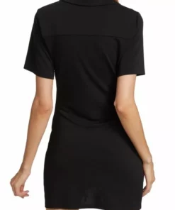 Alice + Olivia Marsha Ruched Polo T-Shirt Dress -Alice + Olivia Sales unnamed file 138