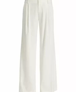 Alice + Olivia Eric Low-Rise Wide-Leg Pants