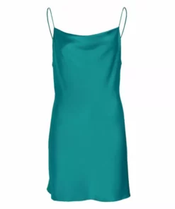 Alice + Olivia Harmony Draped Satin Slip Minidress