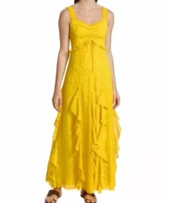 Alice + Olivia Empire-Waist Jacquard Godet Dress -Alice + Olivia Sales unnamed file 1404