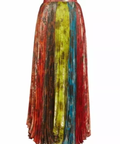 Alice + Olivia Katz Pleated Maxi Skirt