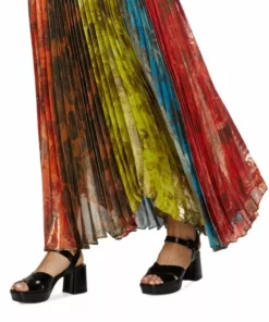 Alice + Olivia Katz Pleated Maxi Skirt -Alice + Olivia Sales unnamed file 1436