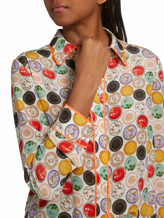 Alice + Olivia Willa Floral Medallion Shirt 6 Alice + Olivia Willa Floral Medallion Shirt - Image 6