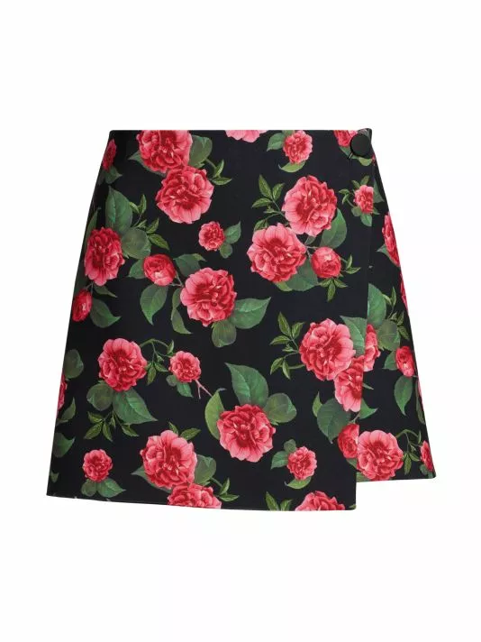Alice + Olivia Renna Mini Wrap Skirt 1 Alice + Olivia Renna Mini Wrap Skirt