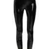 Alice + Olivia Maddox Vegan Latex Leggings Black