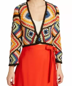 Alice + Olivia Anderson Cropped Crochet Cardigan -Alice + Olivia Sales unnamed file 1488