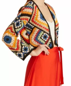 Alice + Olivia Anderson Cropped Crochet Cardigan -Alice + Olivia Sales unnamed file 1489