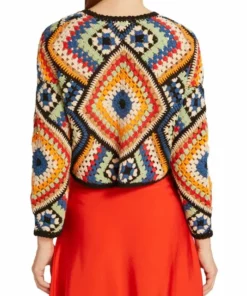 Alice + Olivia Anderson Cropped Crochet Cardigan -Alice + Olivia Sales unnamed file 1490