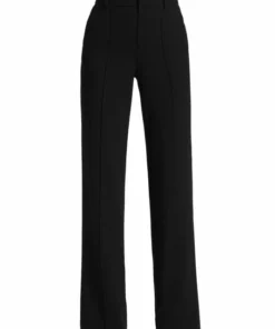 Alice + Olivia Dylan High-Waist Pintuck Trousers Black -Alice + Olivia Sales unnamed file 1495