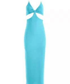 Alice + Olivia Havana Cut-Out Jersey Dress Aqua -Alice + Olivia Sales unnamed file 15